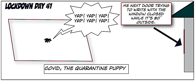 1. Covid, the Quarantine Puppy Comics