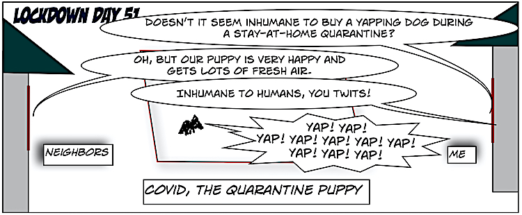 11. Covid, the Quarantine Puppy Comics