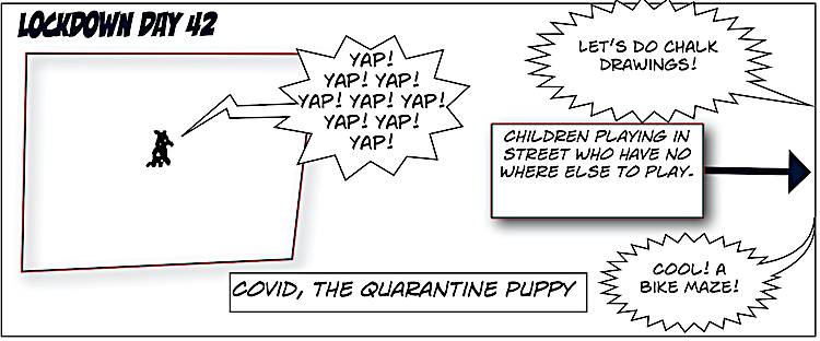 2. Covid, the Quarantine Puppy Comics