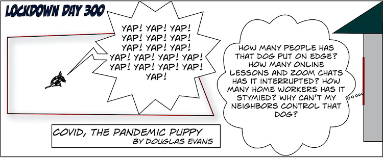 300. Covid, the Quarantine Puppy Comic