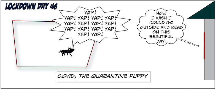 6. Covid, the Quarantine Puppy Comics