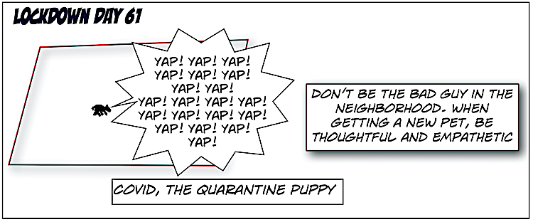 61. Covid, the Quarantine Puppy Comics