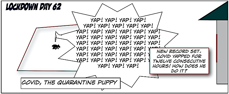 62. Covid, the Quarantine Puppy Comics